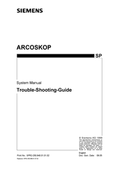 Siemens ARCOSKOP Troubleshooting Manual