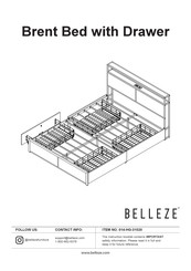 Belleze Brent 014-HG-31020 Assembly Instructions Manual