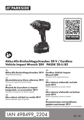 Parkside PASSK 20-Li B2 Manuals | ManualsLib