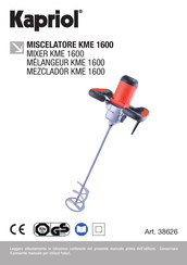 Kapriol KME 1600 Manual