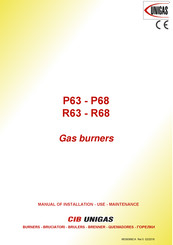 CIB UNIGAS R63 Manual Of Installation - Use - Maintenance