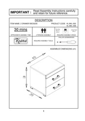Riana KL-BKL-006 Quick Start Manual