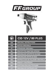 F.F. Group CID 12V/80 PLUS Original Instructions Manual