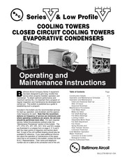 Baltimore Aircoil Company Low Profile V Series Operating And Maintenance Instructions Manual