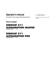 Pottinger Landsberg EUROCAT 311 ALPHAMOTION MASTER Operator's Manual