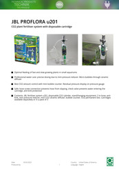 JBL PROFLORA u201 Quick Start Manual