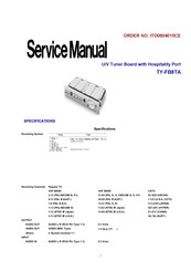 Matsushita Electric TY-FB8TA Service Manual
