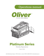 Oliver Platinum Series Operation Manual