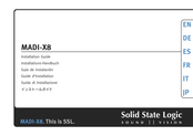 Solid State Logic MADI-X8 Installation Manual