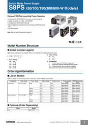 Omron S8PS-30024CD Manual