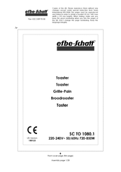 EFBE-SCHOTT Kalorik SC TO 1080.1 Manual