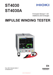 Hioki ST4030A Manual