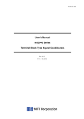 MTT MS3000TH User Manual