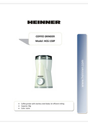 Heinner HCG-150P Manual