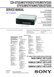 Sony CDX-GT525U Service Manual