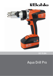Bohle Aqua Drill Pro Instructions Manual
