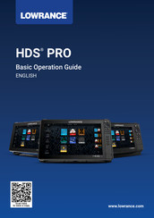 Lowrance HDS PRO Basic Operation Manual