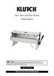 Klutch 101738 Owner's Manual