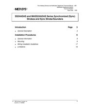 Metasys SS24ADAS Series Manual