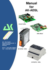 AK-NORD AK-ADSL Manual