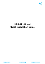 UP UPS-APL Quick Installation Manual