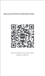 HOTO FLASHLIGHT DUO Manual