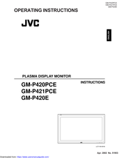 JVC GM-P420E Operating Instructions Manual