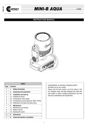 ARRI MINI-B AQUA CL3026 Instruction Manual