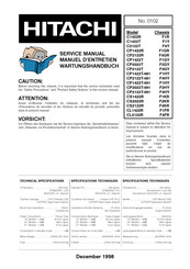 Hitachi CP2122R Service Manual