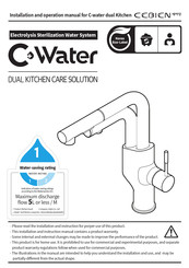 CEBIEN C-water dual Kitchen Installation And Operation Manual