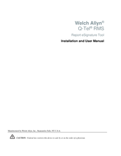 Welch Allyn Q-Tel RMS Installation And User Manual