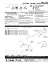 B-K Lighting DENALI ST-DE-TR-A Installation Instructions