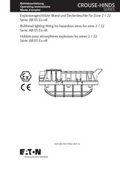 Eaton GROUSE-HINDS AB 05 Ex-nR Operating Instructions Manual