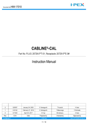 I-PEX CABLINE-CAL Instruction Manual