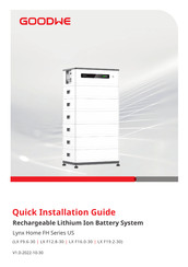 Goodwe LX F16.0-30 Quick Installation Manual