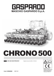 Gaspardo CHRONO 500 Use And Maintenance