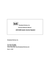 BDI ACS-300 Technical Reference Manual