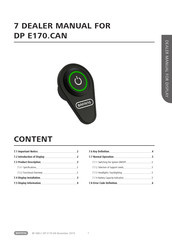 BAFANG DP E170.CAN Dealer's Manual
