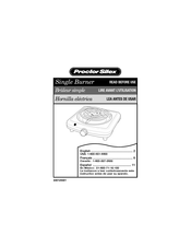 Proctor-Silex 34101 Instructions Manual