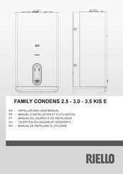 Riello FAMILY CONDENS 3.0 KIS E Installer And User Manual