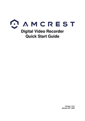 Amcrest AMDV5M8 Quick Start Manual