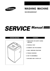 Samsung WA16R3Q3DW/XAP Service Manual