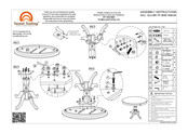 Sunset Trading DLU-BR-TP-3636-TB Assembly Instructions