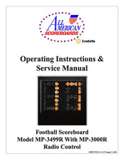 All American Scoreboards Everbrite MP-3499R Operating Instructions & Service Manual