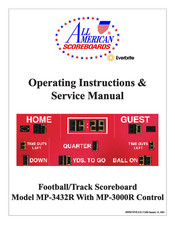 All American Scoreboards Everbrite MP-3000R Operating Instructions & Service Manual