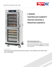 Metro DataVac 9 Series Instructions For Use Manual