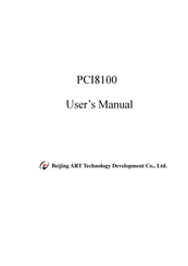 ART Technology PCI8100 User Manual