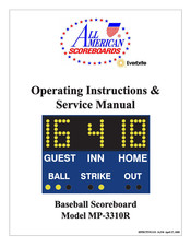 All American Scoreboards Everbrite MP-3310R Operating Instructions & Service Manual