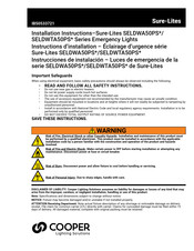 Cooper Lighting Sure-Lites SELDWTA50PS Series Installation Instructions Manual