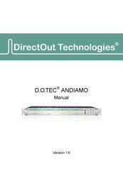 DirectOut Technologies D.O.TEC ANDIAMO Manual